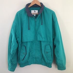 Vintage Chukkers by Midwest Full Zip Windbreaker M